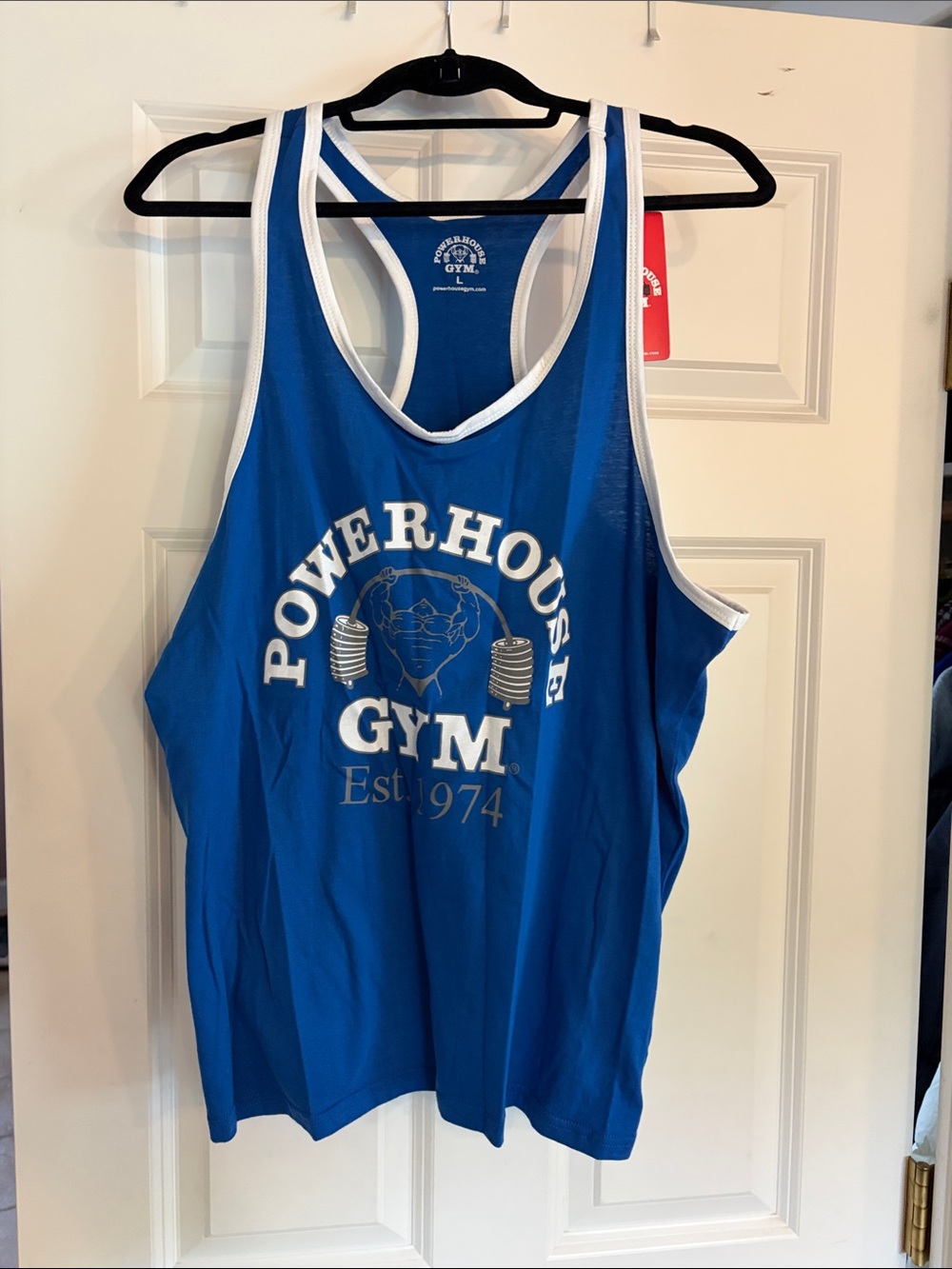 Powerhouse Gym Blue Muscle Tank